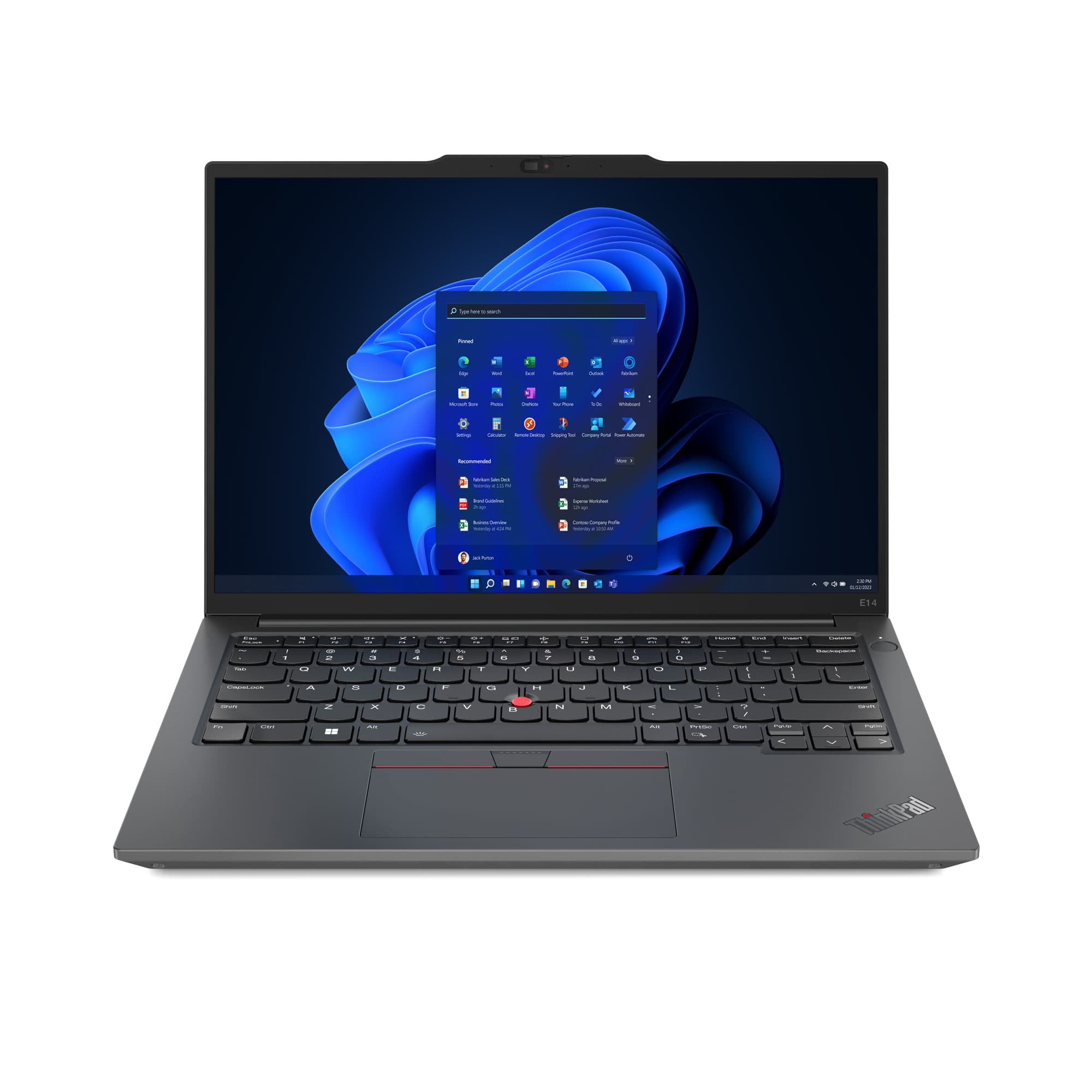 Lenovo Lenovo ThinkPad E14 Gen 5 Core™ i7-1355U 512GB SSD 16GB 14" WUXGA (1920x1200) TOUCHSCREEN IPS WIN11 Pro GRAPHITE BLACK Backlit keyboard FP Reader