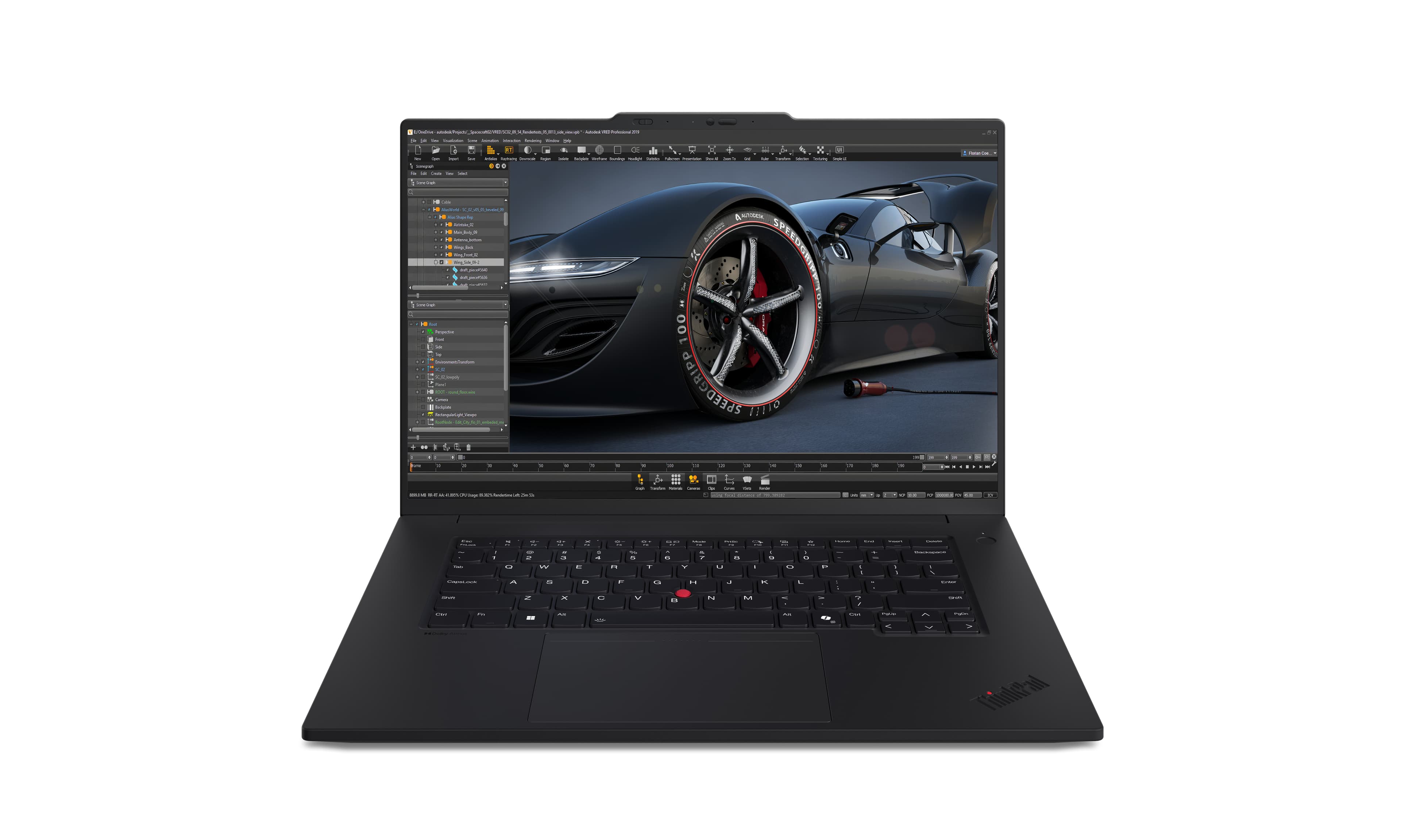Lenovo Lenovo ThinkPad P1 Gen 7 MOBILE WORKSTATION Core™ Ultra 7 165H 2TB SSD 64GB 16" WQUXGA (3840x2400) TOUCHSCREEN OLED IR Webcam NVIDIA® RTX 2000 Ada 8192MB BLACK Backlit Keyboard FP Reader