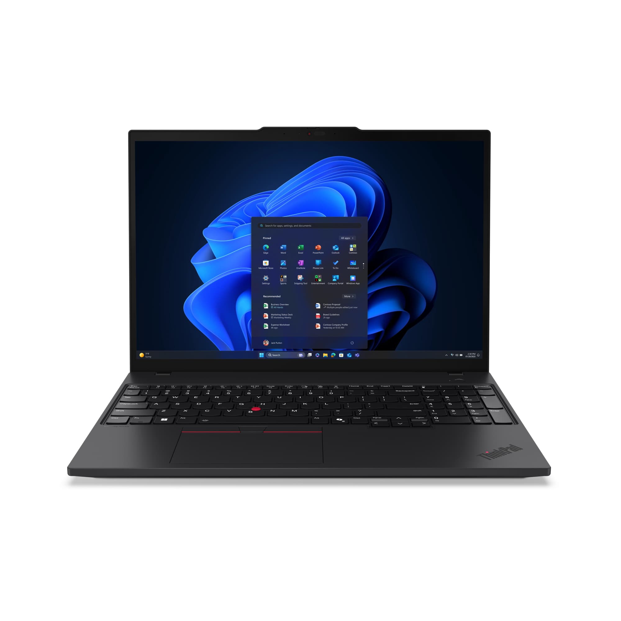 Lenovo Lenovo ThinkPad T16 Gen 4 Core™ Ultra 7 255U 1TB SSD 16GB 16" (1920x1200) TOUCHSCREEN WIN11 Pro BLACK Backlit Keyboard FP Reader
