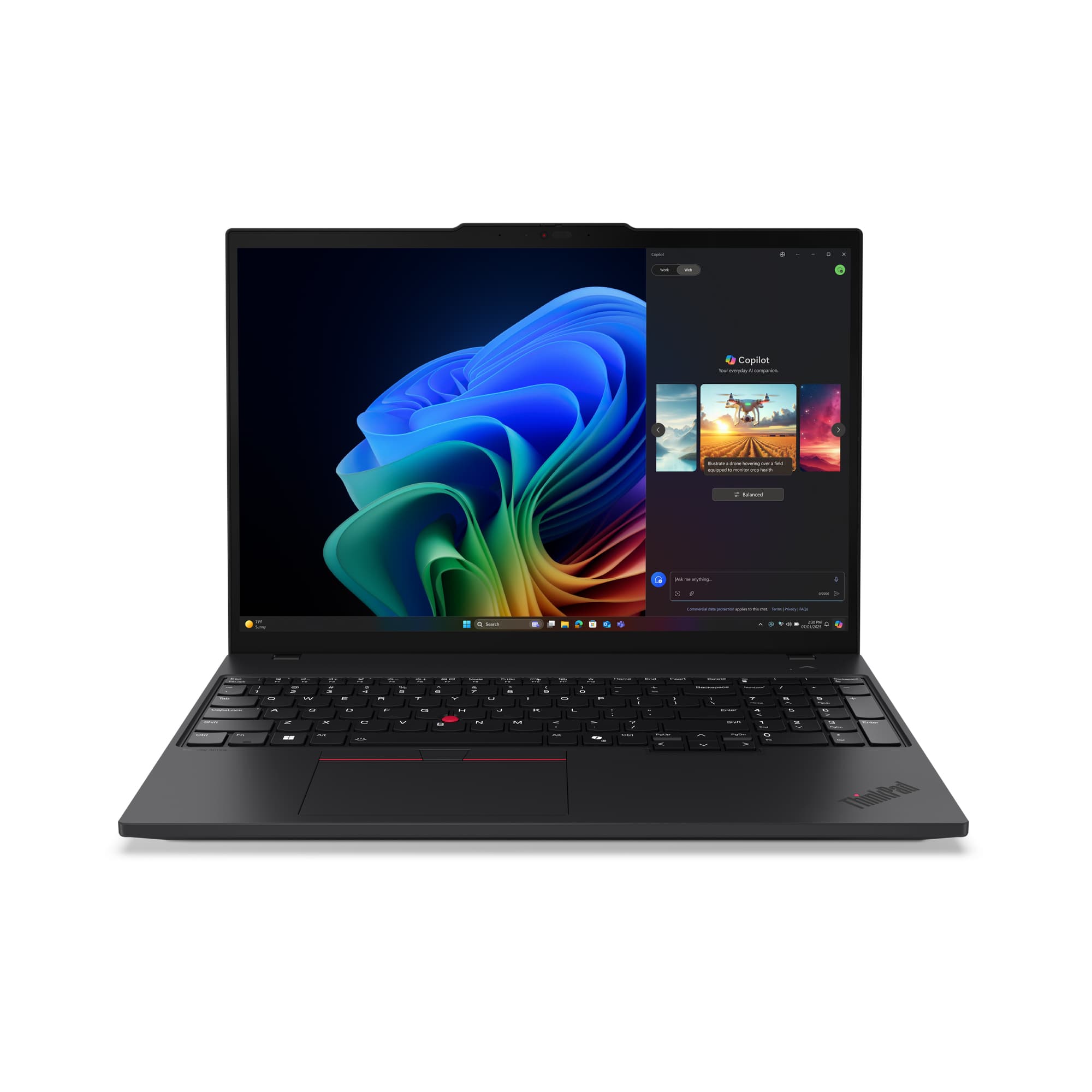 Lenovo Lenovo ThinkPad T16 Gen 4 Copilot+ Ryzen™ AI 7 PRO 350 512GB SSD 16GB 16" WUXGA (1920x1200) IPS WIN11 Pro IR Webcam BLACK Backlit Keyboard FP Reader