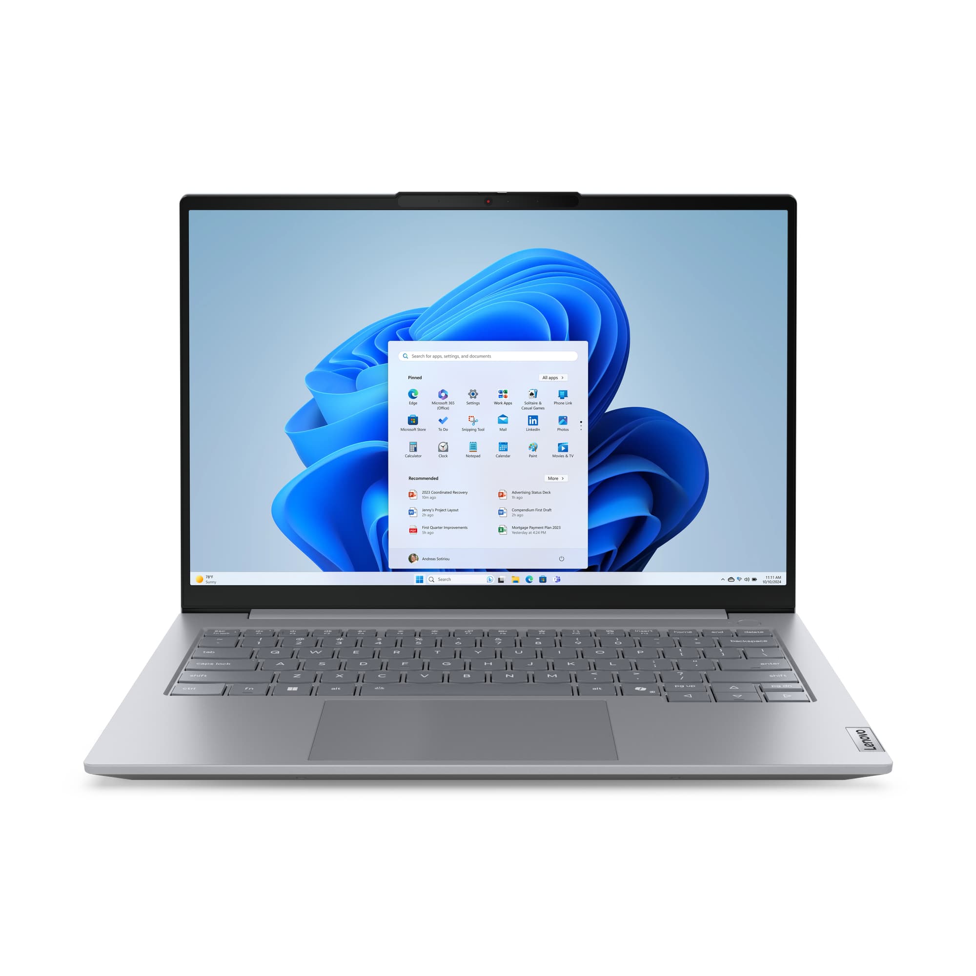 Lenovo Lenovo ThinkBook 14 G8 IAL Core™ Ultra 7 255H 1TB SSD 32GB 14" (1920x1200) TOUCHSCREEN DOS ARCTIC GRAY Backlit Keyboard