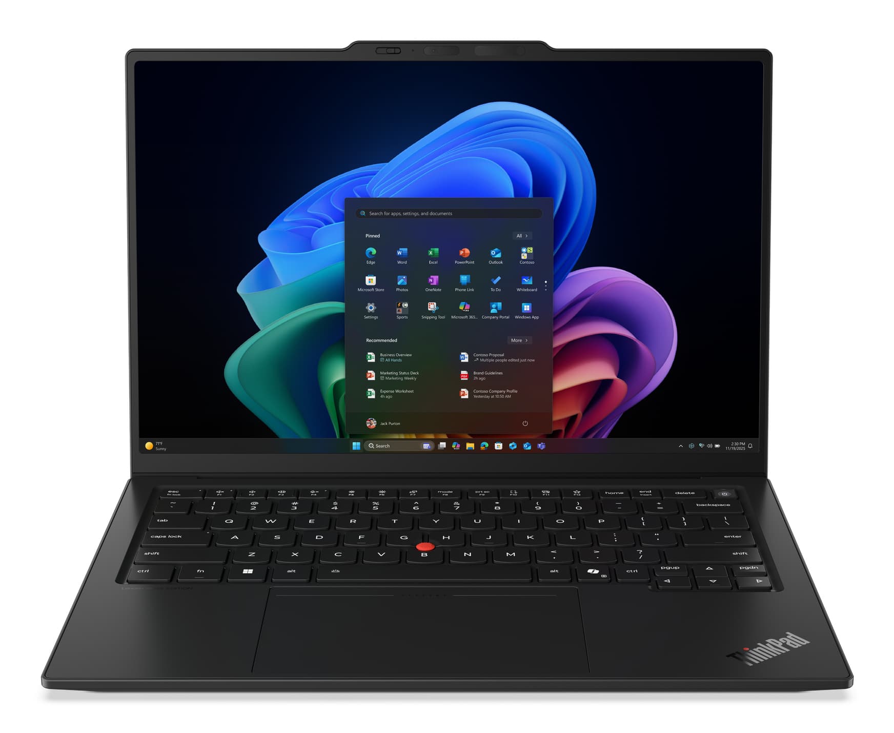 Lenovo Lenovo ThinkPad X1 Carbon Gen 14 Aura Edition Core™ Ultra 7 365 1TB SSD 32GB 14" WUXGA (1920x1200) TOUCHSCREEN IPS WIN11 Pro IR Webcam BLACK Backlit Keyboard FP Reader