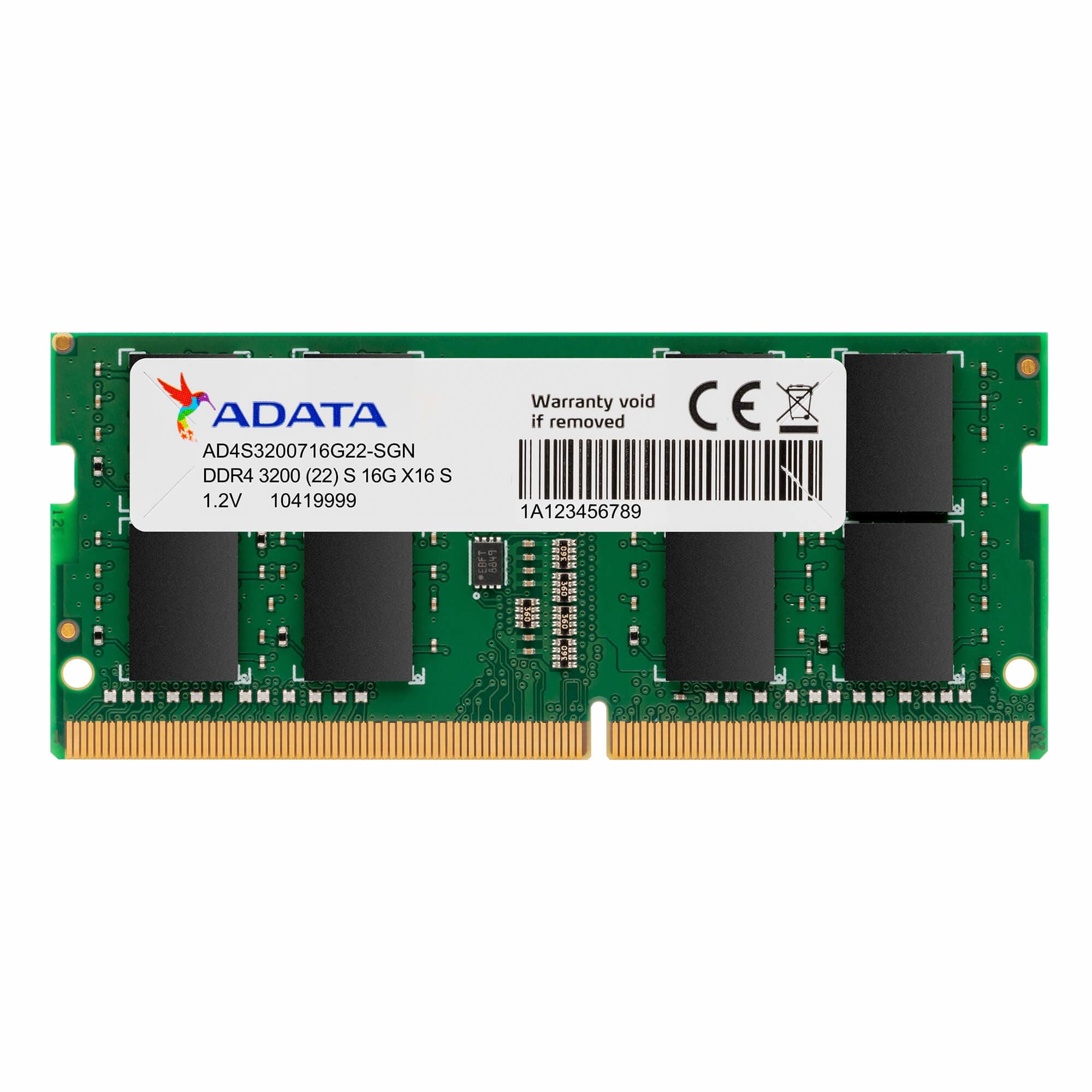 ADATA ADATA 8GB DDR4 SO-DIMM 3200 MT/s CL22 Memory Module (Single Tray)