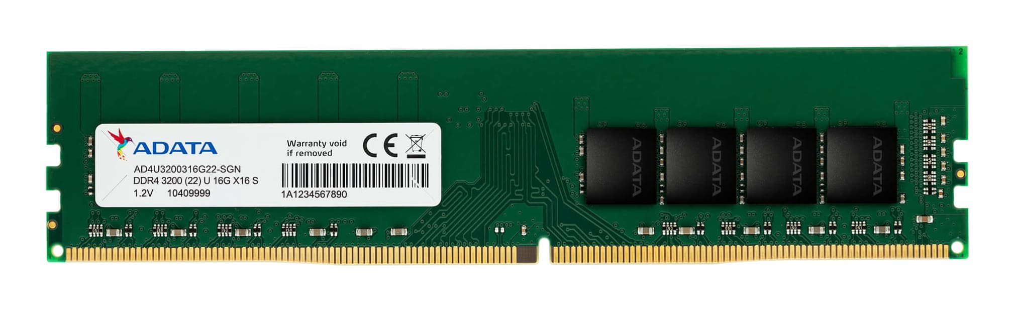 ADATA ADATA 16GB DDR4 U-DIMM 3200 MT/s CL22 Memory Module (Single Tray)