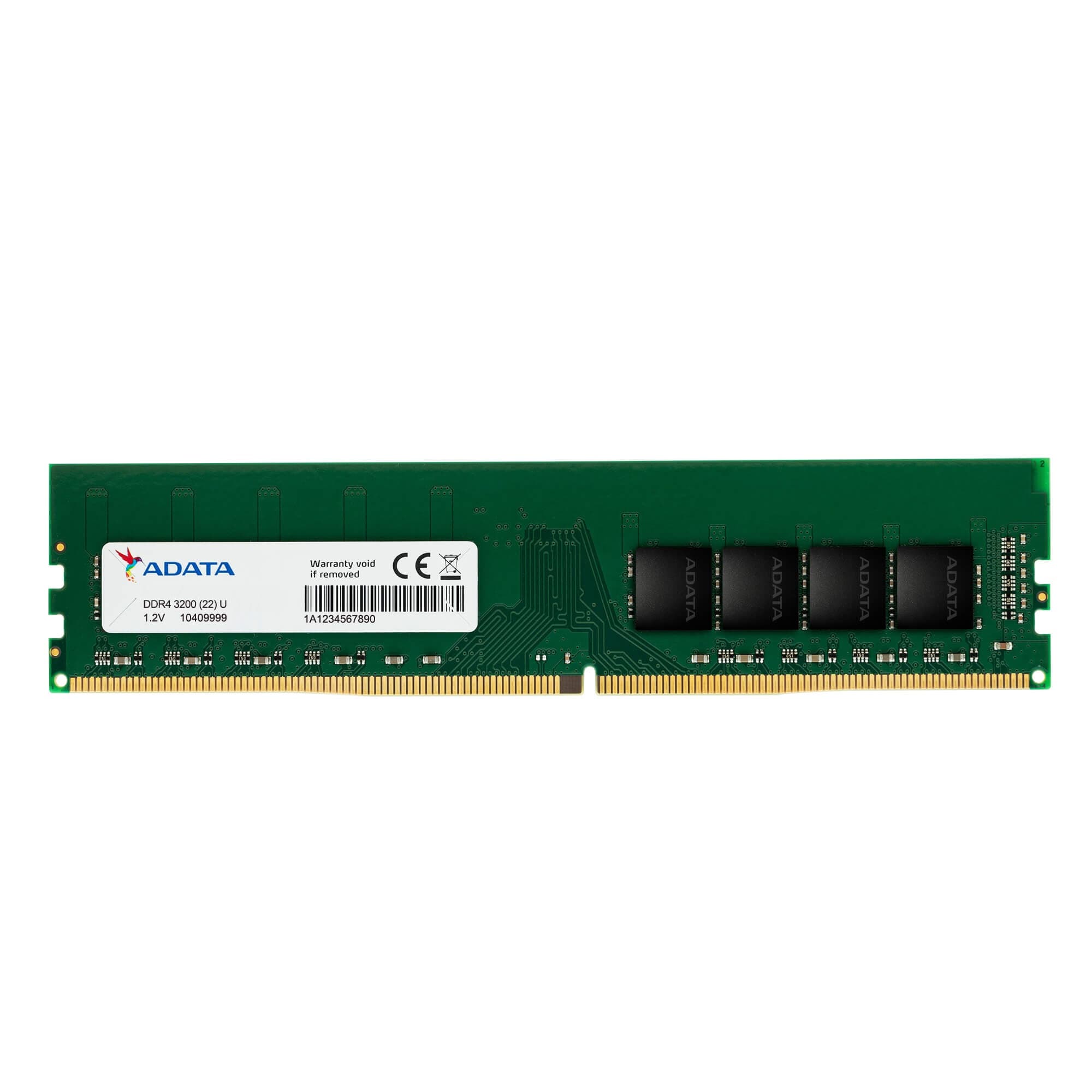 ADATA ADATA 8GB DDR4 U-DIMM 3200 MT/s CL22 Memory Module (Single Tray)