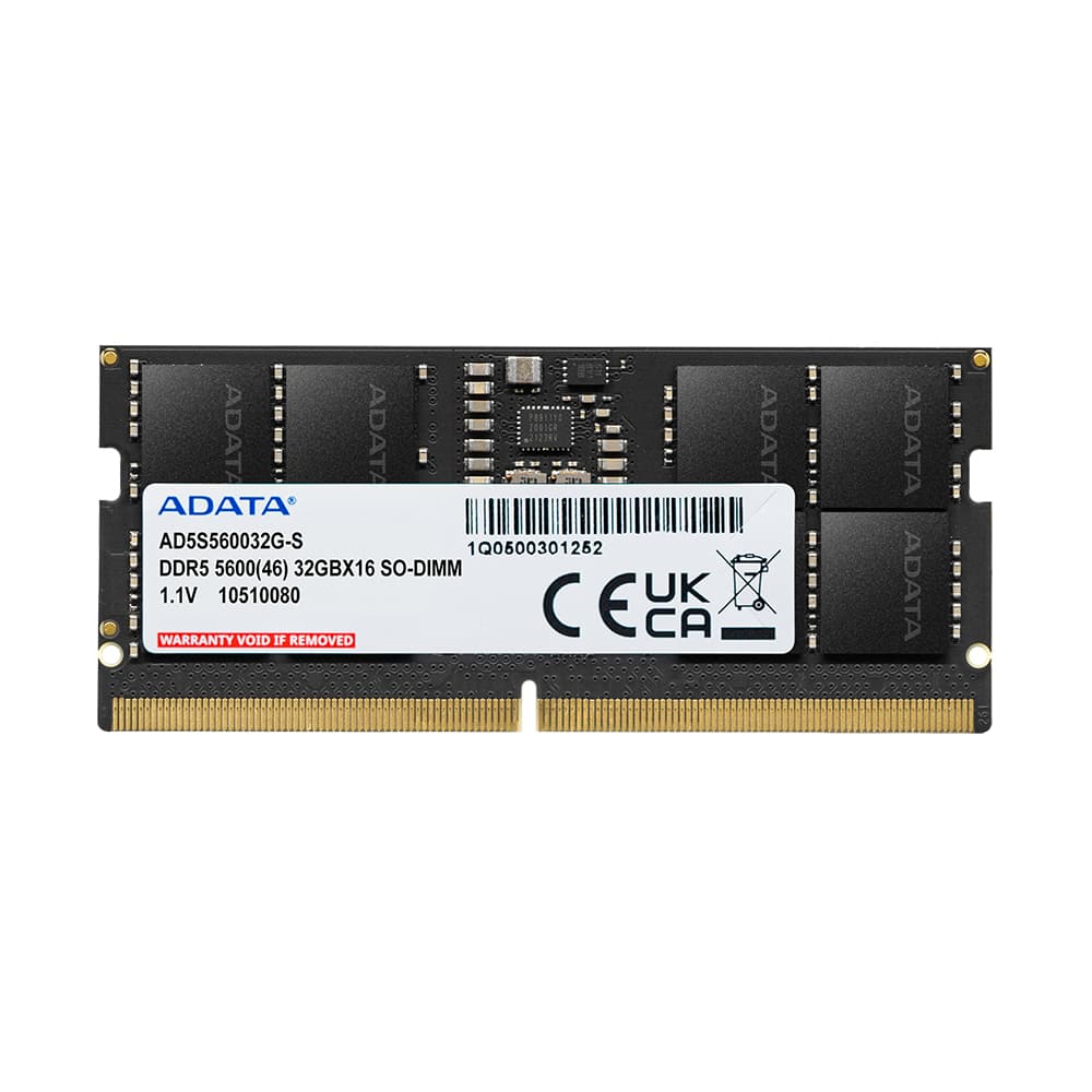 ADATA ADATA 16GB DDR5 SO-DIMM 5600 MT/s CL46 Memory Module (Single Tray)