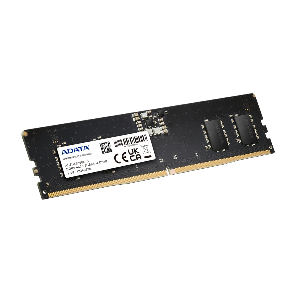 ADATA ADATA 8GB DDR5 U-DIMM 4800 MT/s CL40 Memory Module (Bulk)