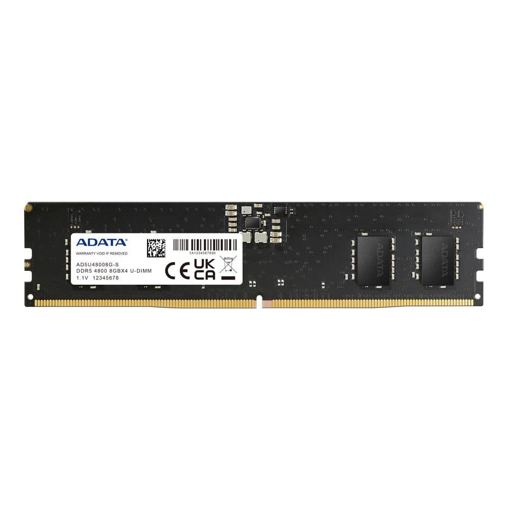 ADATA ADATA 8GB DDR5 U-DIMM 4800 MT/s CL40 Memory Module (Single Tray)