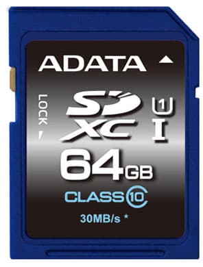 ADATA ADATA SDXC 64GB UHS-I CLASS10 Memory Card (Retail)