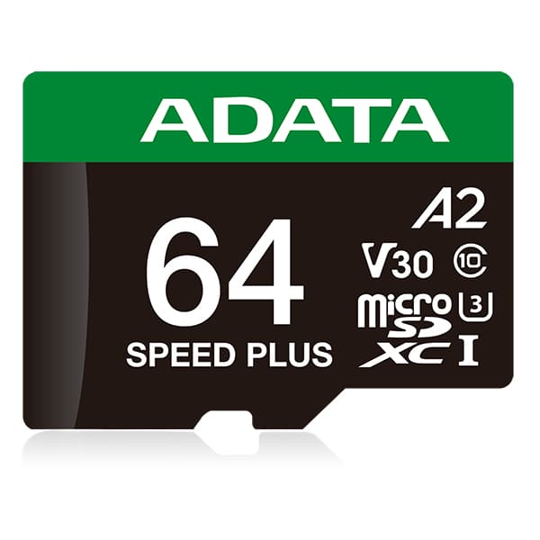 ADATA ADATA MICROSDXC 64GB UHS-I U3 V30 Memory Card (Retail with Adapter)