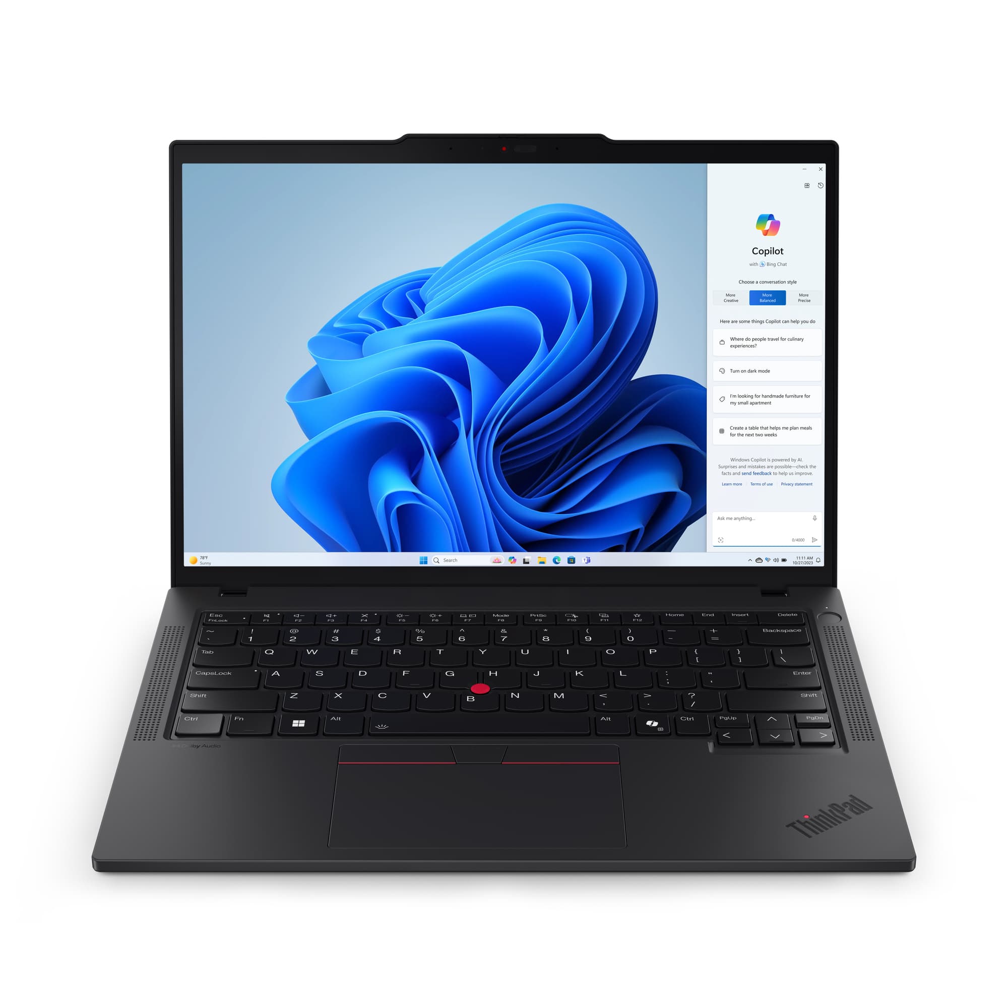 Lenovo Lenovo ThinkPad T14 Gen 5 Ryzen™ 7 PRO 8840u 512GB SSD 32GB 14" WUXGA (1920x1200) TOUCHSCREEN IPS WIN11 Pro IR Webcam BLACK Backlit Keyboard FP Reader