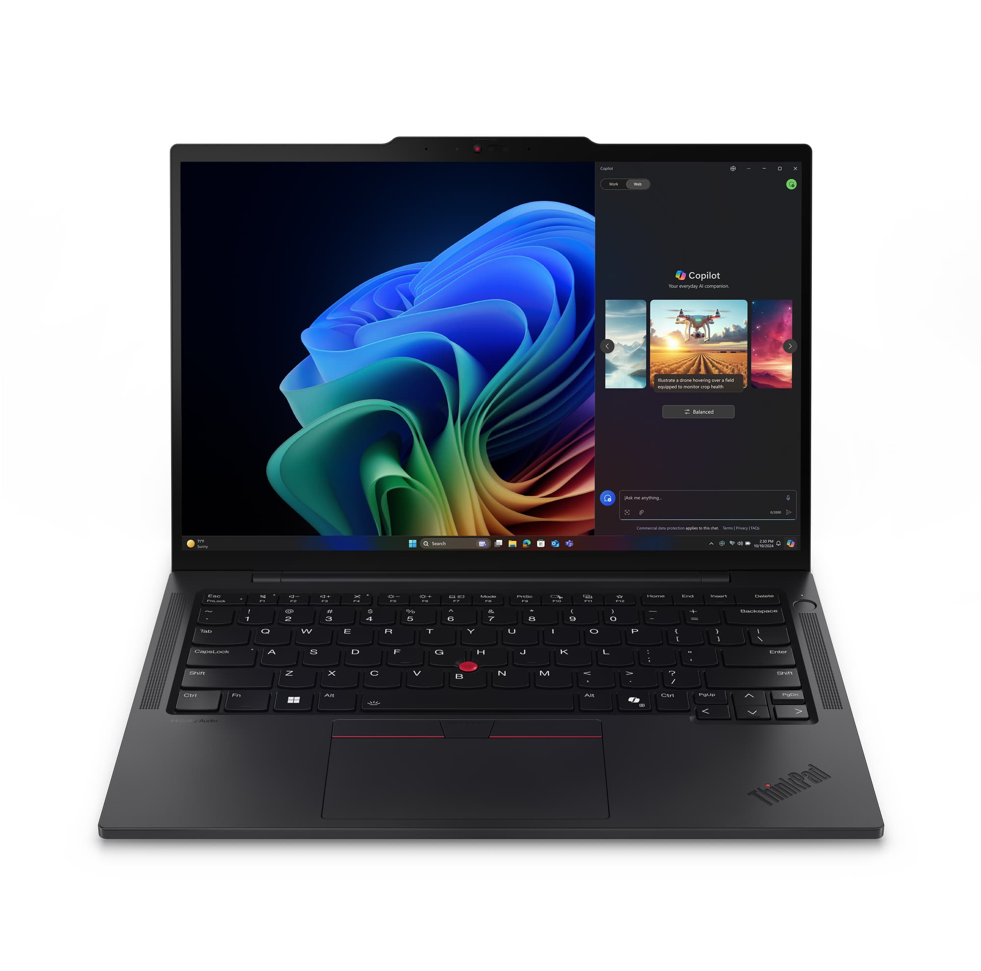 Lenovo Lenovo ThinkPad T14s Gen 6 Copilot+ AMD Ryzen™ AI 7 PRO 350 512GB SSD 16GB 14" WUXGA (1920x1200) IPS WIN11 Pro BLACK Backlit Keyboard FP Reader