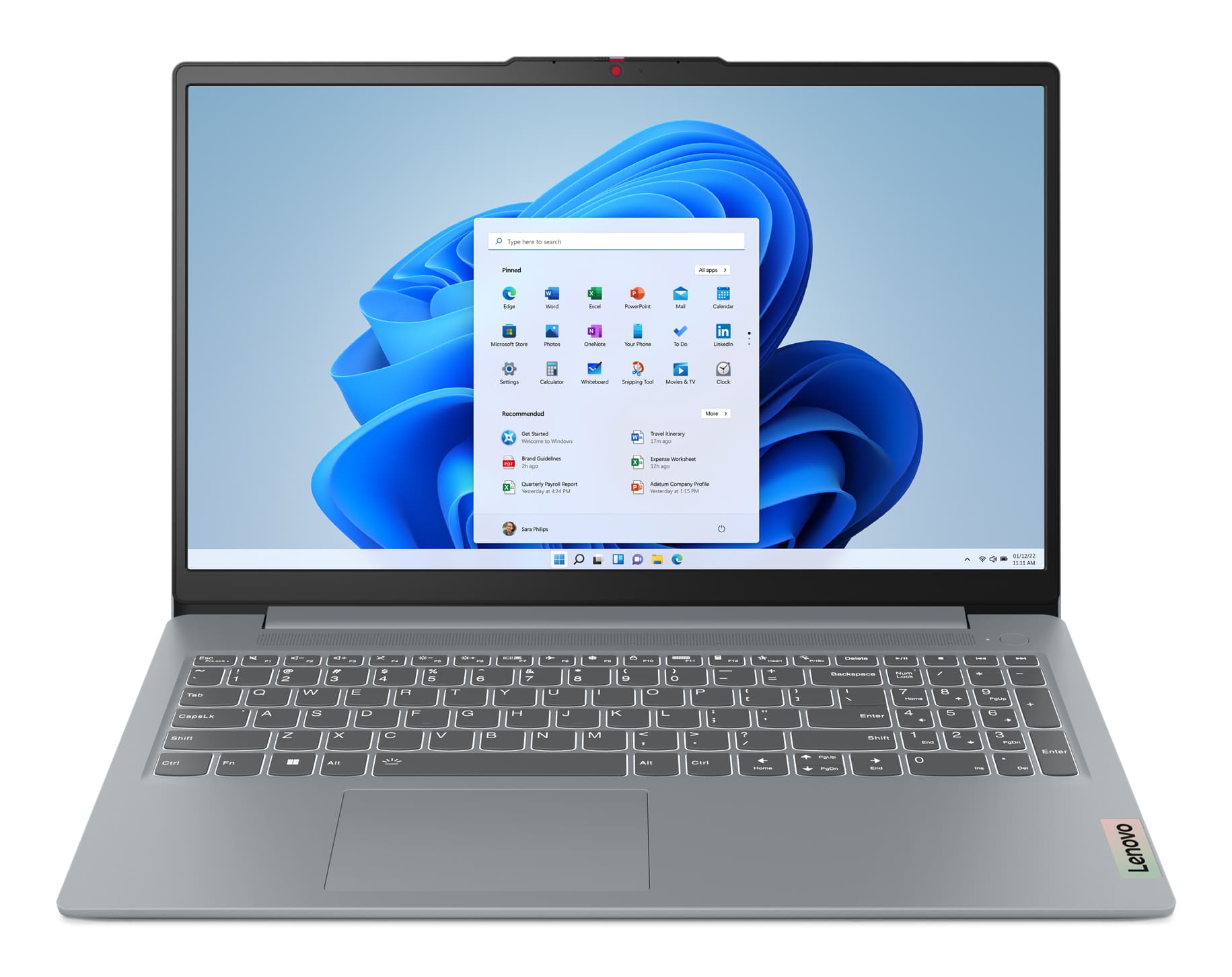 Lenovo Lenovo IdeaPad Slim 3 15.6" FHD Touch Ryzen 7-5825U 16GB 512SSD Win 11H Copilot (Arctic Grey)