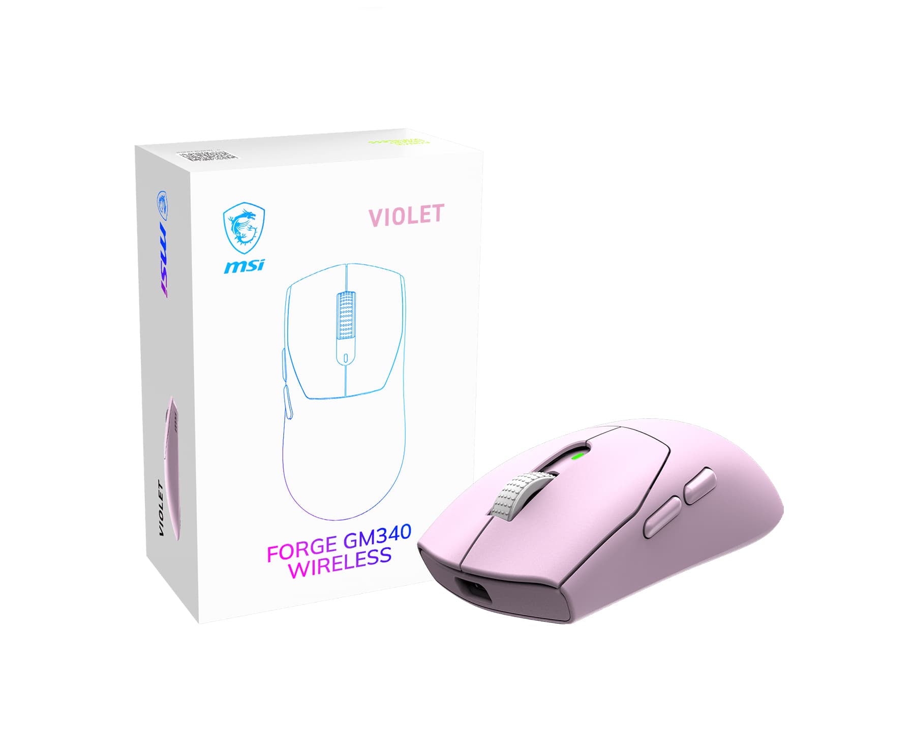 MSI MSI Forge GM340 Wireless Gaming Mouse (Violet)