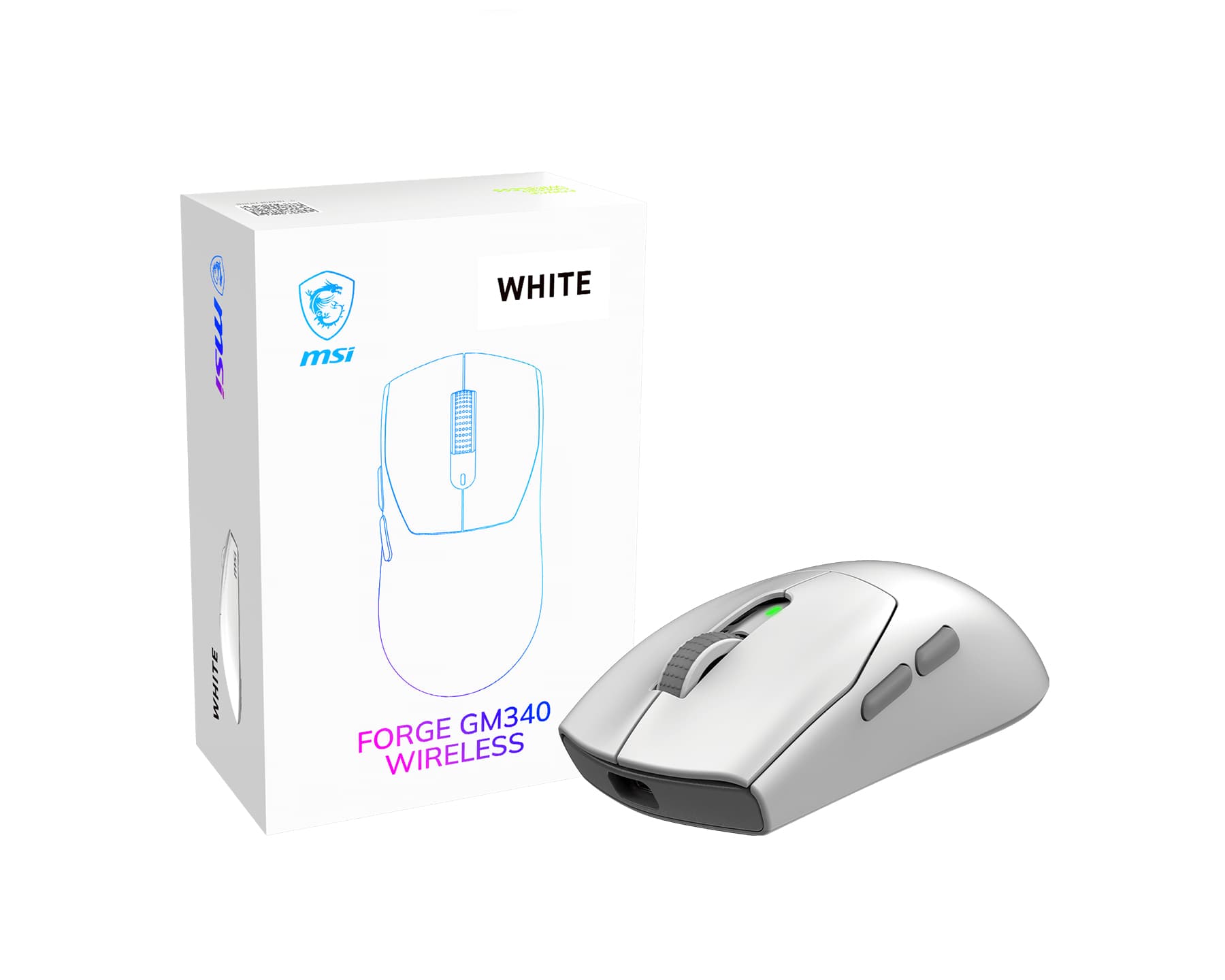 MSI MSI Forge GM340 Wireless Gaming Mouse (White)