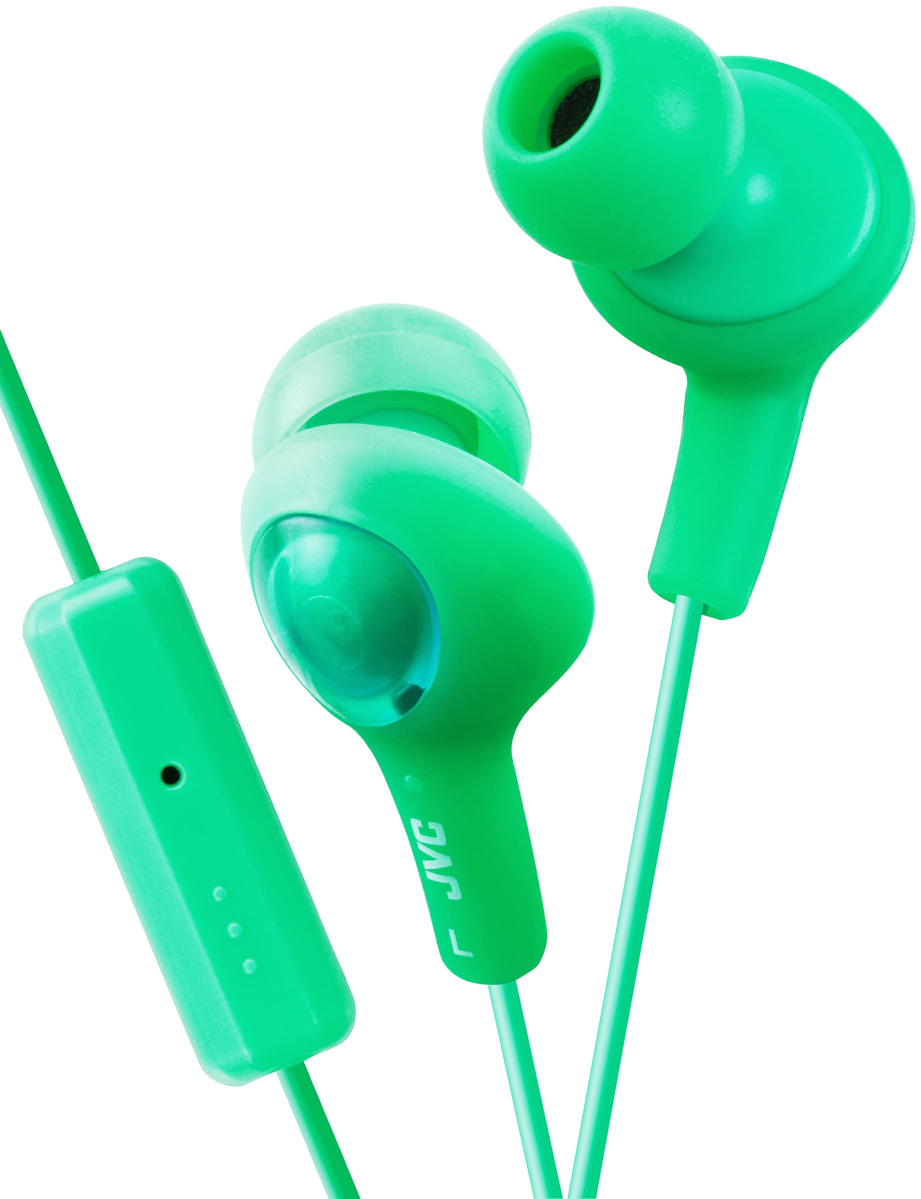 JVC JVC Colorful Gumy PLUS in-ear headphones with 1-button remote and mic (Pistachio Green)