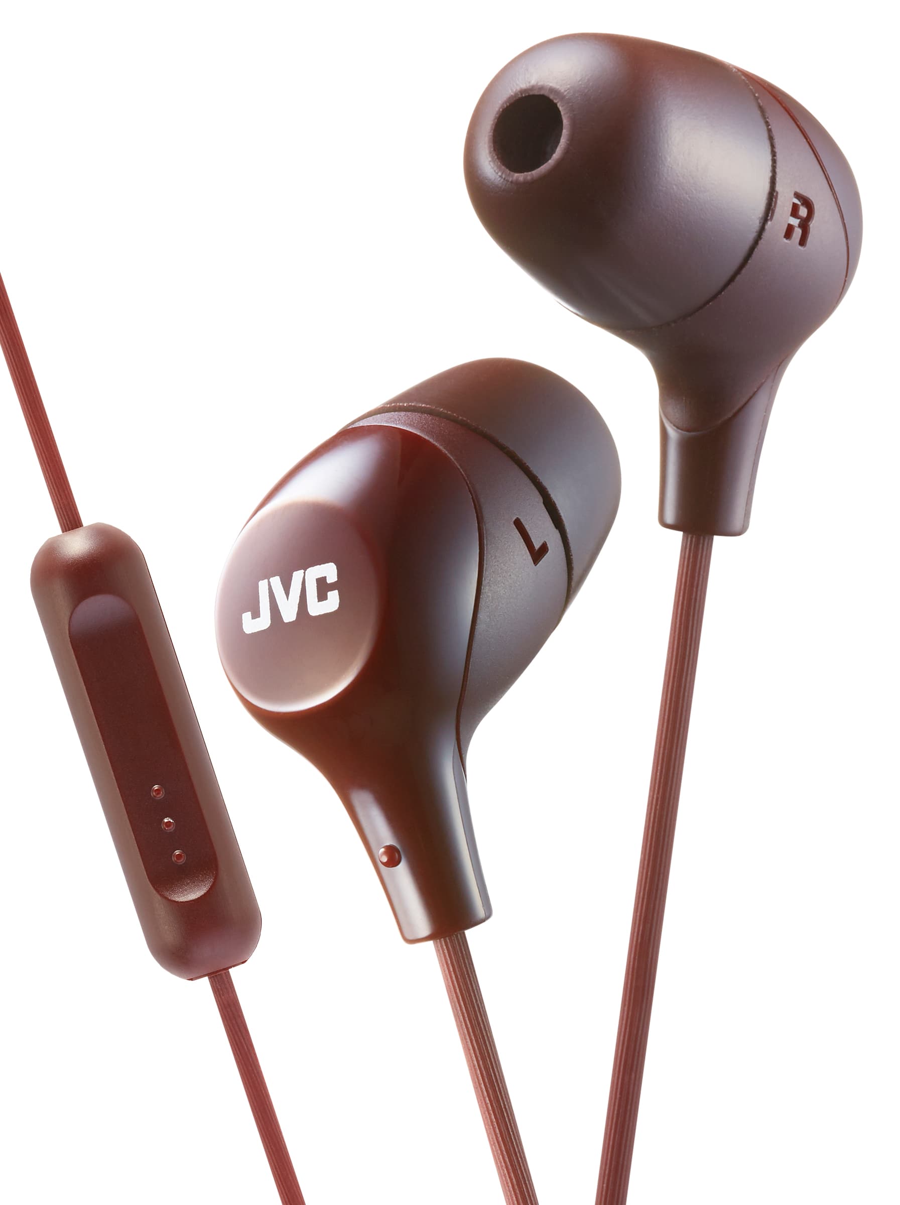 JVC JVC Marshmallow Inner ear headphones with remote & microphone (Brown)