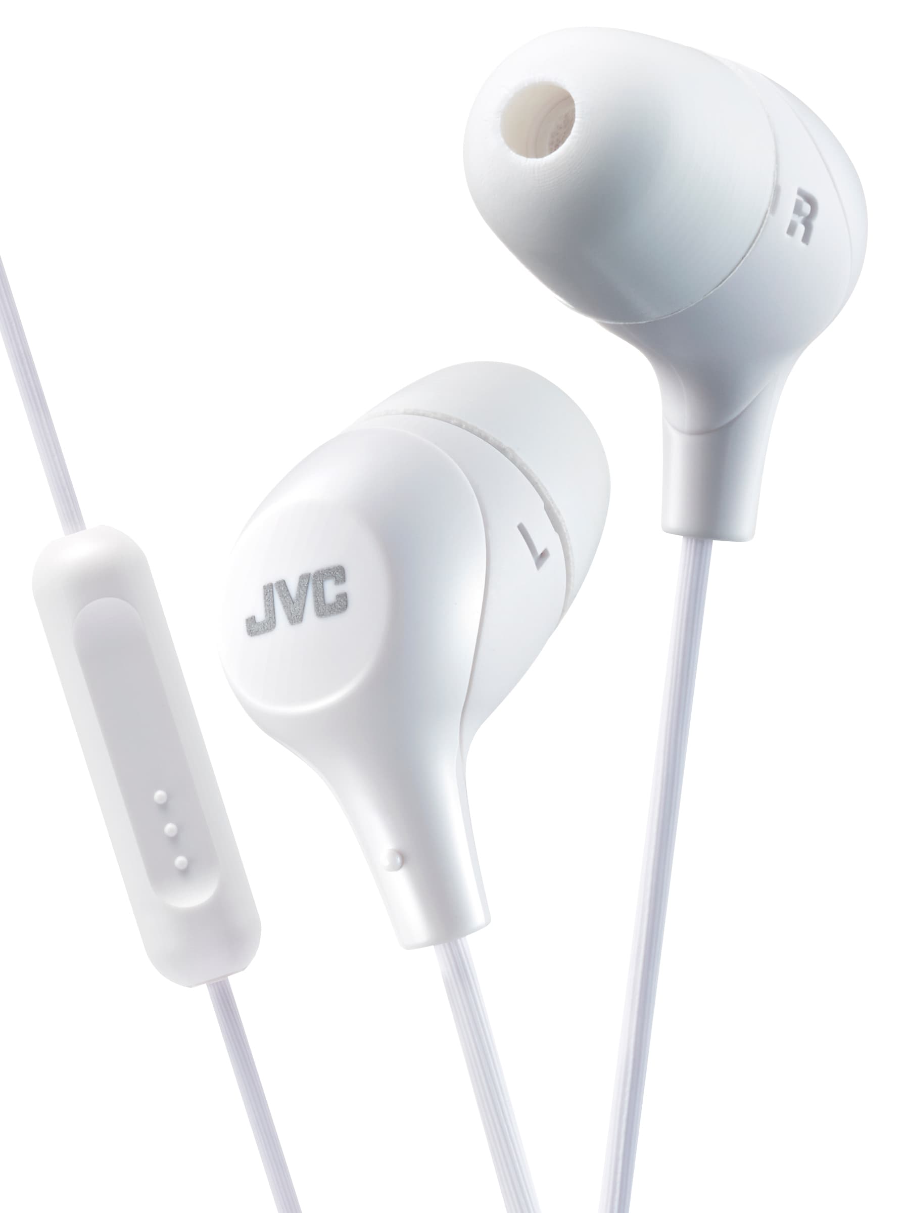 JVC JVC Marshmallow Inner ear headphones with remote & microphone (White)