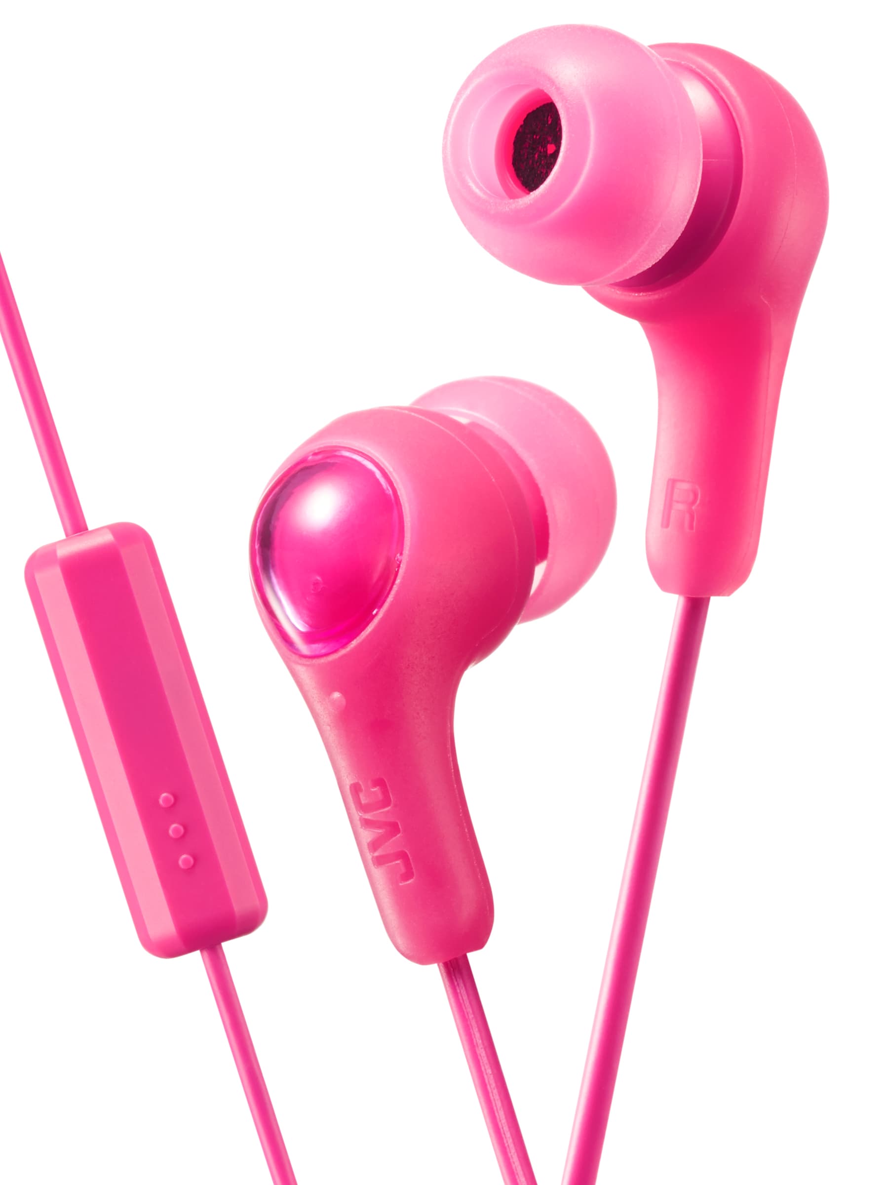 JVC JVC Gumy Wired Earphones with remote & microphone (Pink)