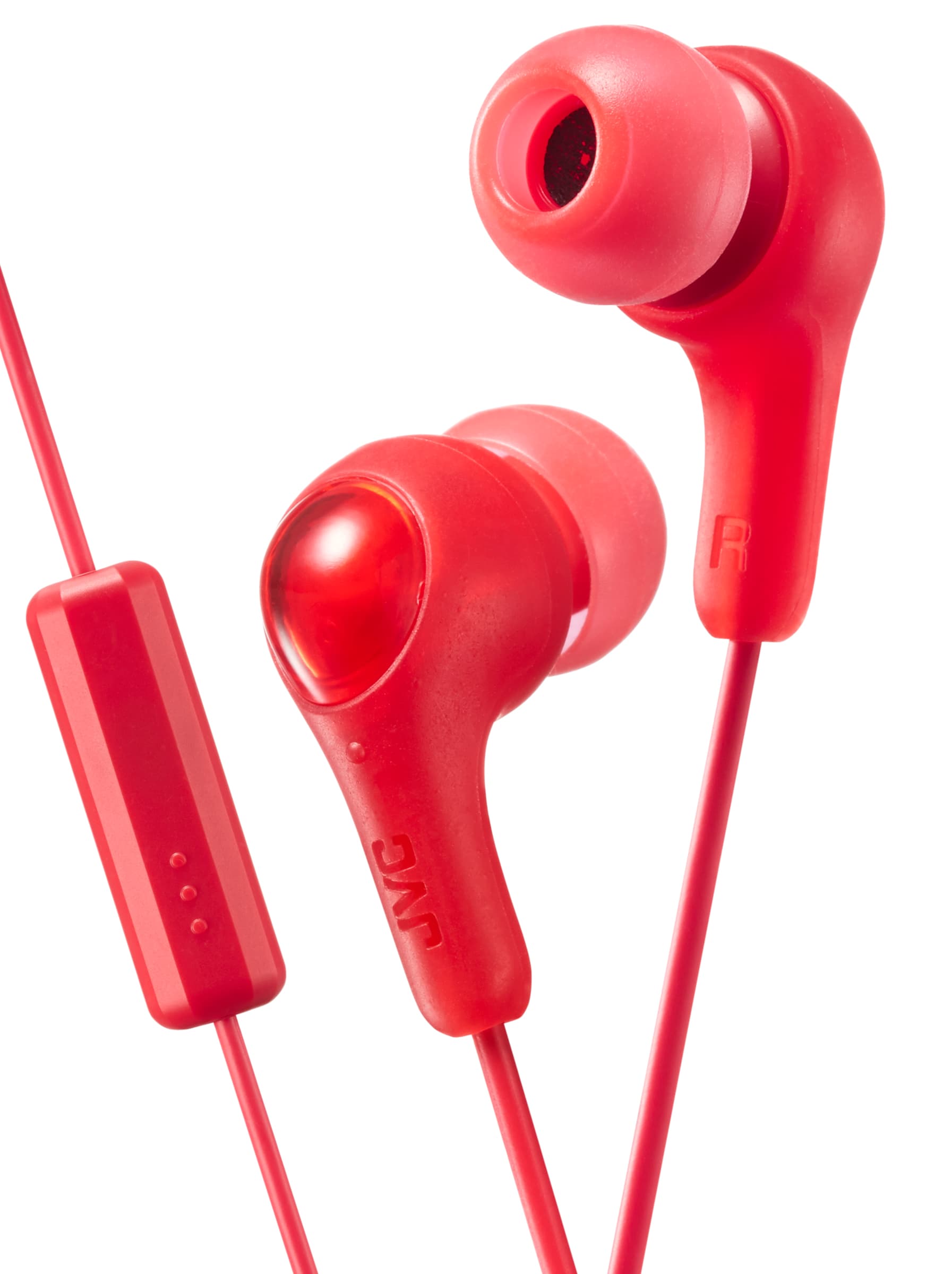 JVC JVC Gumy Wired Earphones with remote & microphone (Red)