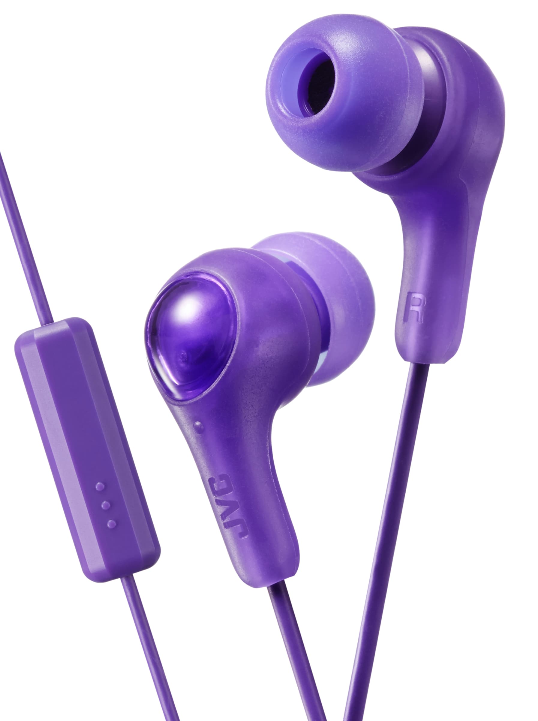 JVC JVC Gumy Wired Earphones with remote & microphone (Violet)