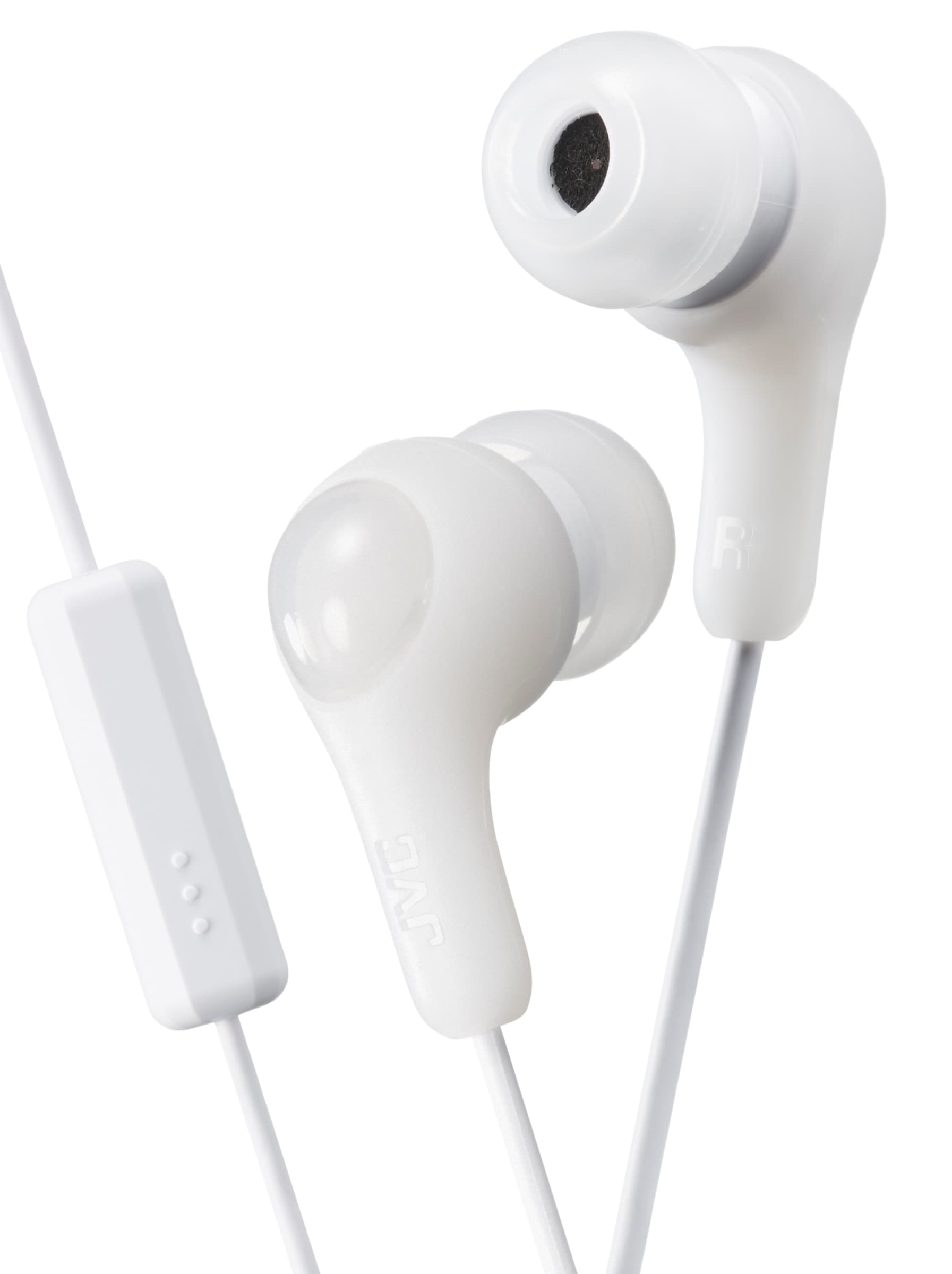 JVC JVC Gumy Wired Earphones with remote & microphone (White)