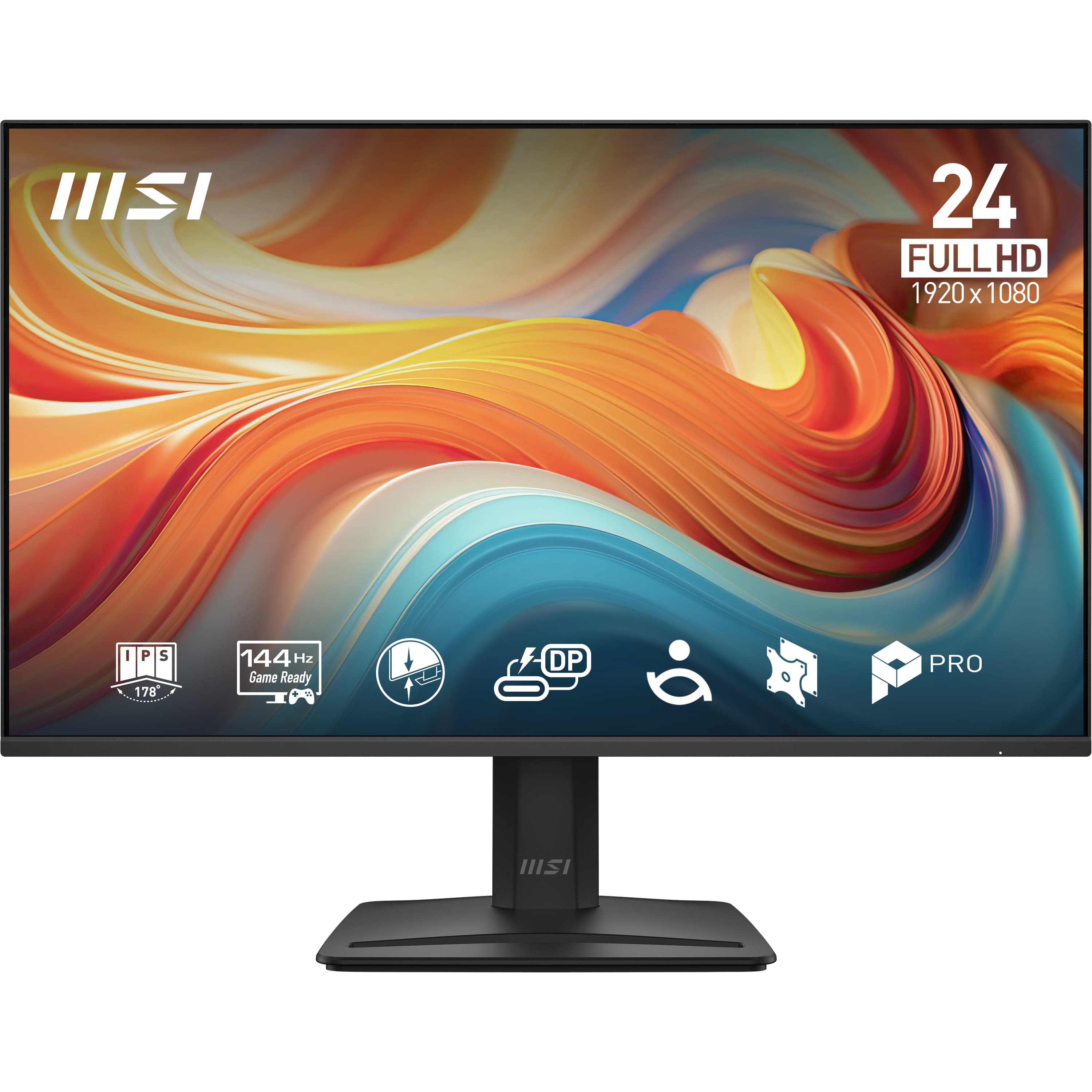 MSI MSI PRO MP242-E14A 23.8" FHD HDR 144Hz 1MS Adaptive Sync W/ Build in Speakers & Display Port
