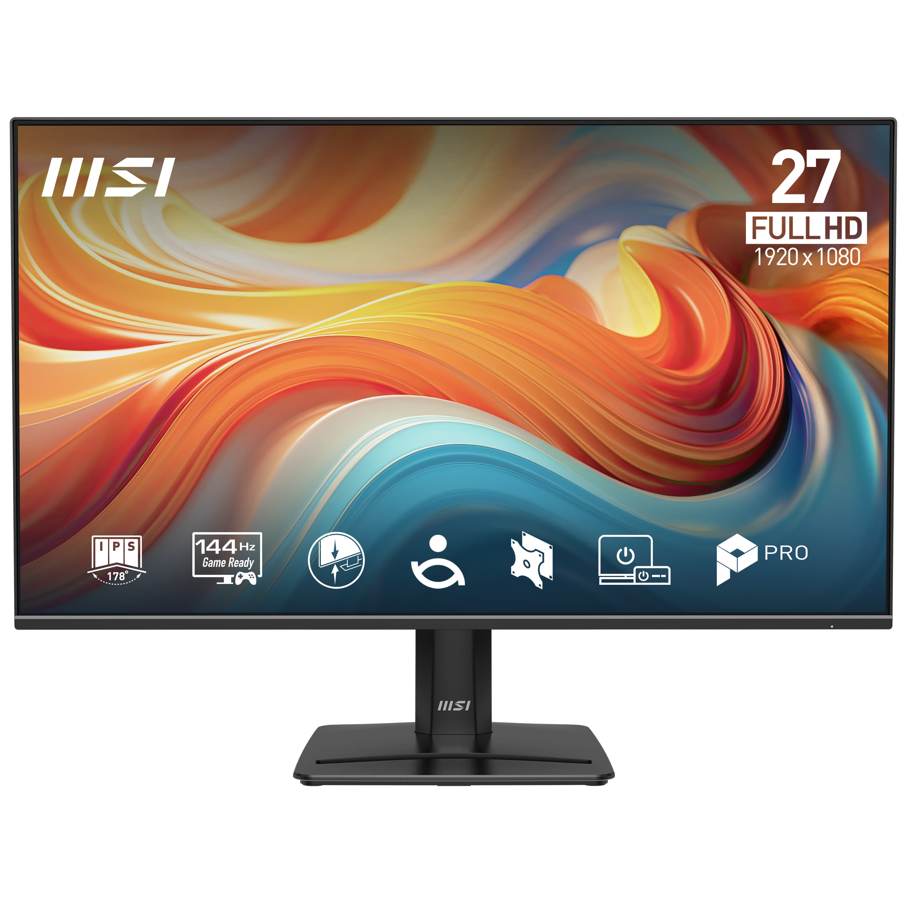 MSI MSI PRO MP271-E14A 27" FHD HDR 144Hz 1MS Adaptive Sync W/ Build in Speakers & Display Port